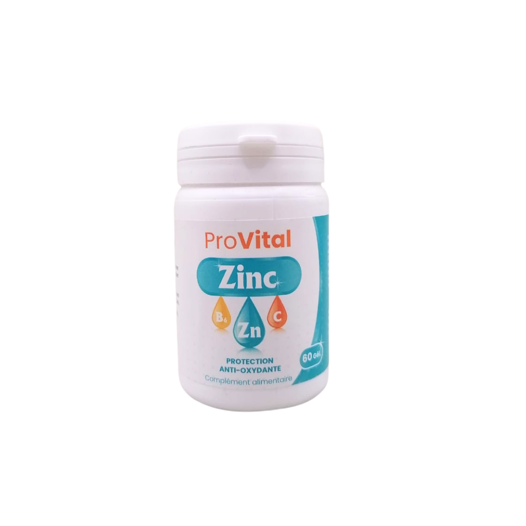Pro-vital-Zinc-60gelules Pro vital Zinc 60gelules – Image 1