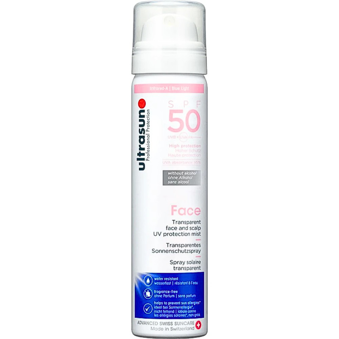 Ultrasun-Face-scalp-transparent-spray-spf50-75ml Ultrasun Face & scalp transparent spray spf50+ 75ml – Image 1