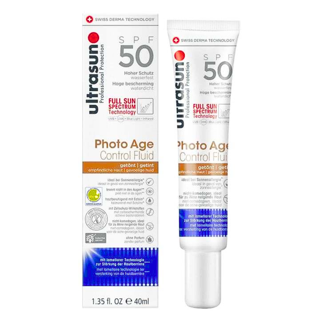 Ultrasun-Photo-Age-controle-Fluide-teinte-spf50-40ml Ultrasun Photo Age controle Fluide teinte spf50 40ml – Image 1