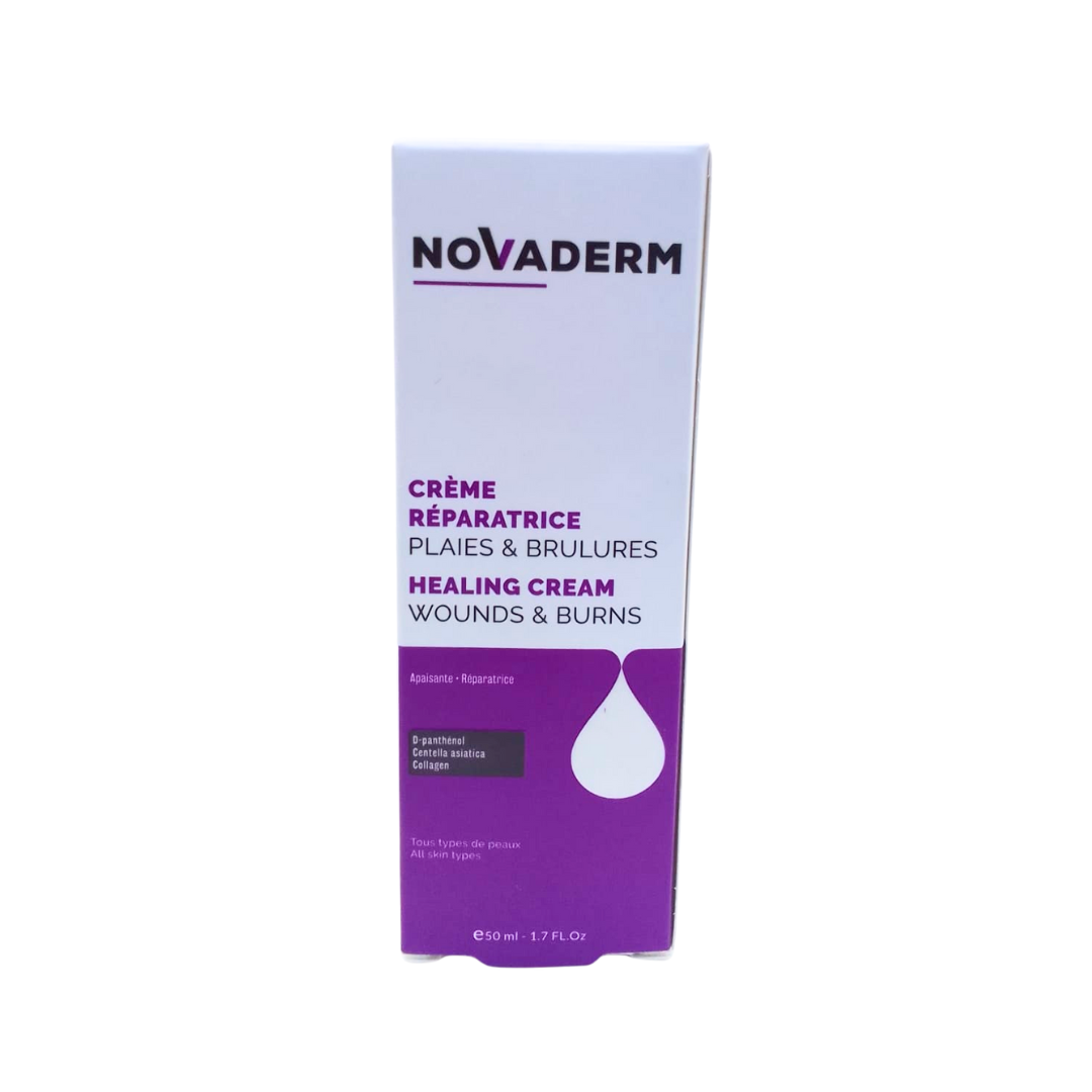 Novaderm-Creme-Cicatrisante-Reparatrice-50ml Novaderm Creme Cicatrisante 50ml – Image 1