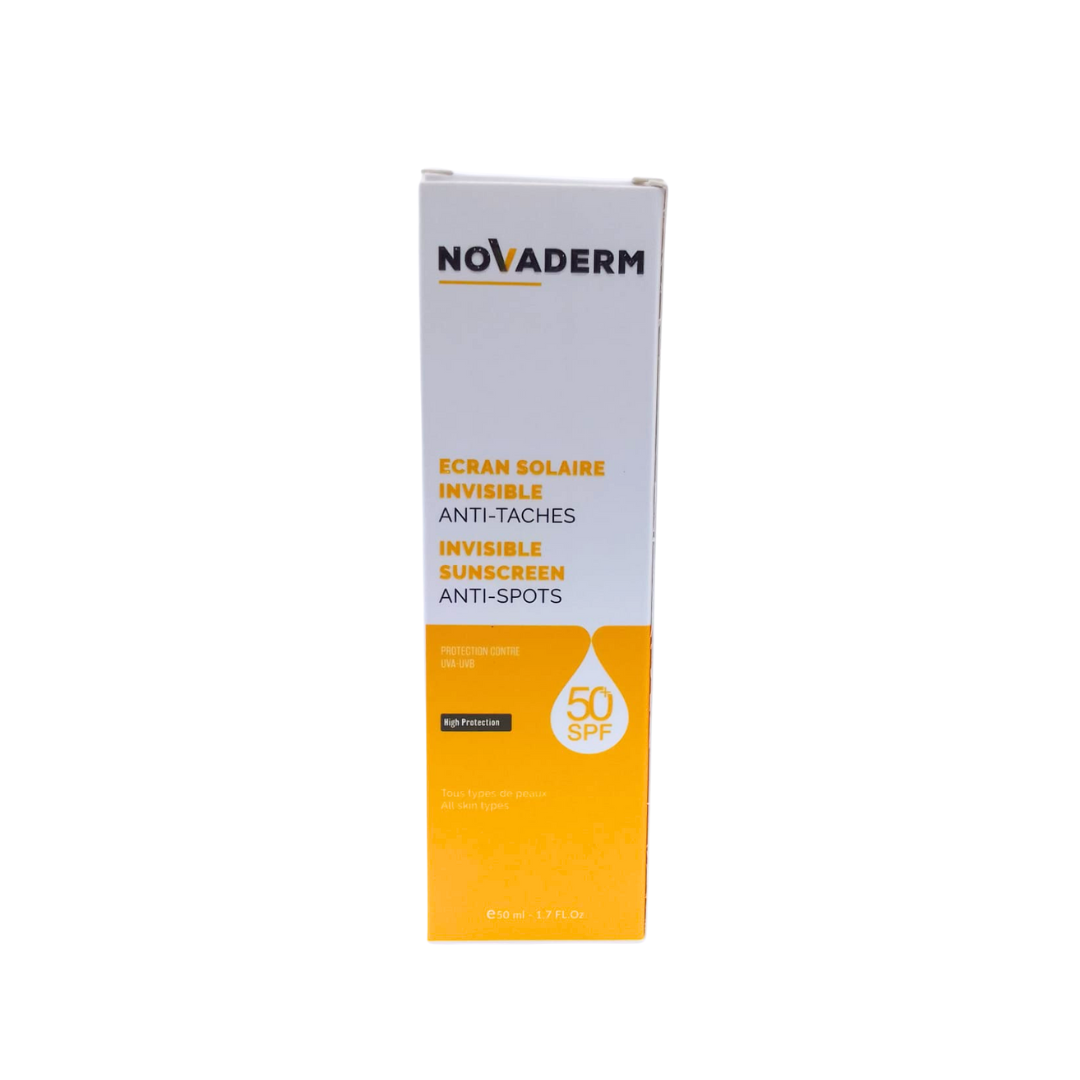 Novaderm-Ecran-Invisible-spf50-50ml Novaderm Ecran Invisible spf50+ 50ml – Image 1