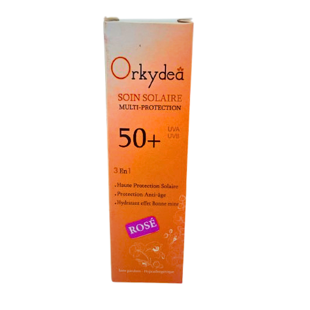 Orkydea-ecran-solaire-bonne-mine-rose-spf50-50ml Orkydea ecran solaire bonne mine rose spf50+ 50ml – Image 1