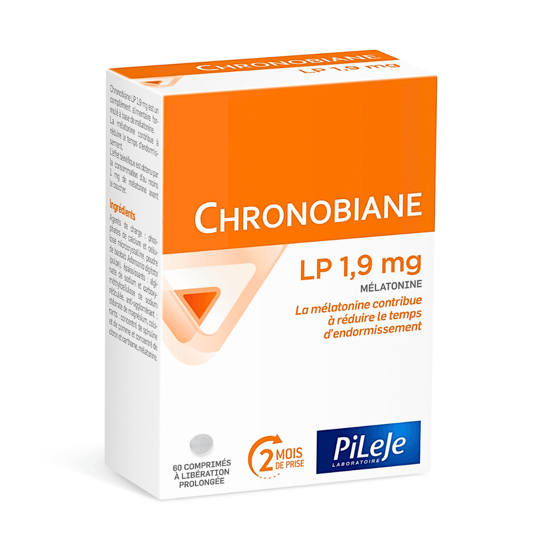 Chronobiane-LP-1.9mg-Melatonine-60comprimes Chronobiane LP 1.9mg Melatonine 60Comprimes – Image 1