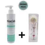Niacide Dermo-Nettoyant 200ml+Brosse Gommage