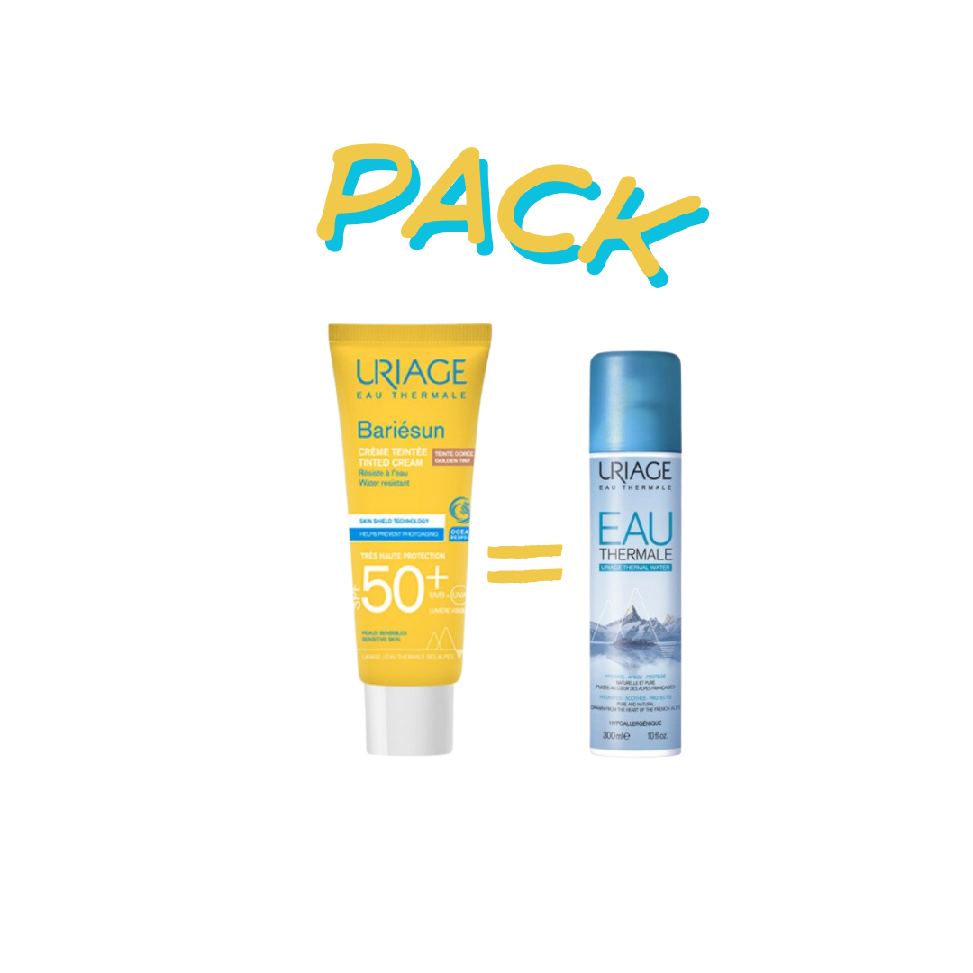 Uriage-Bariesun-Ecran-Teinte-doree-Eau-thermale-50ml-OFFERT-1 Uriage Bariesun Ecran Teinte doree + Eau thermale 50ml OFFERT – Image 1