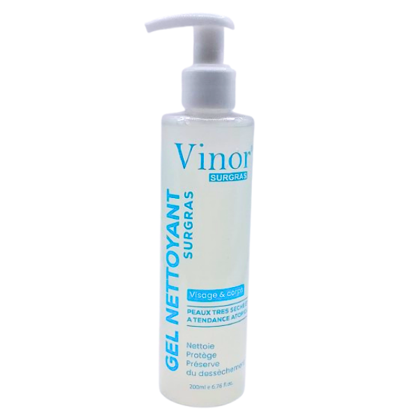 Vinor Gel Nettoyant Surgras Visage & Corps 200ml