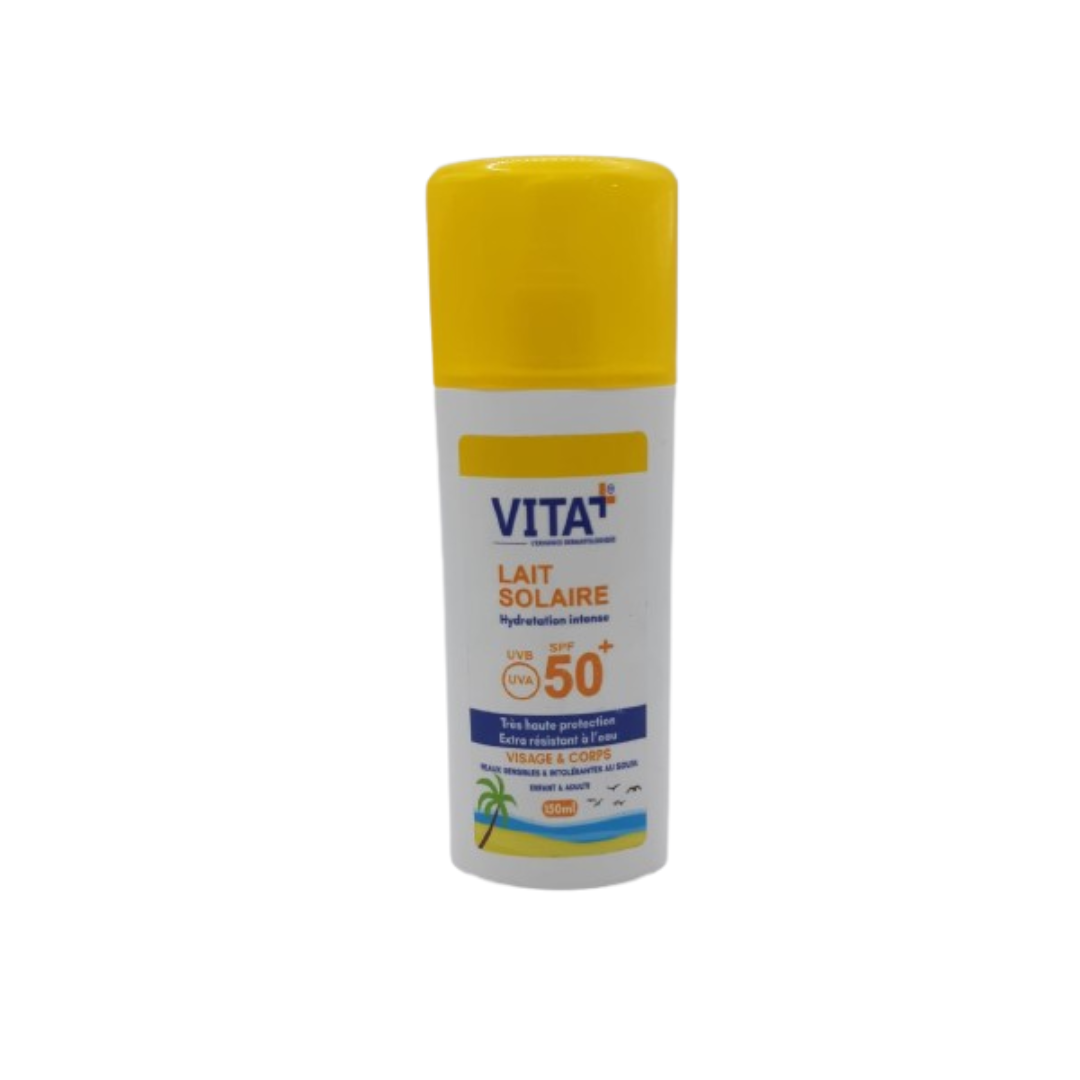 Vita-Lait-Solaire-spf50-150ml Vita+ Lait Solaire Spf50+ 150ml – Image 1