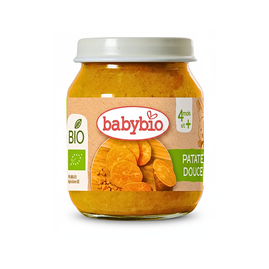Babybio-Petit-Pot-Patate-Douce-130g-1 Babybio Petit Pot Patate Douce 130g – Image 1