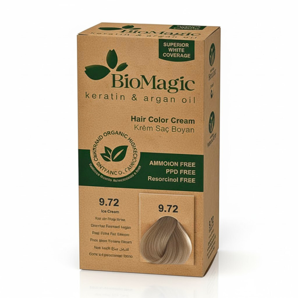 Biomagic Color Cream 9/72 Blond Tres Clair Cendre