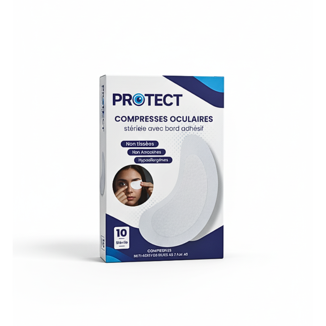 Protect-Compresses-Oculaires-10pcs Protect Compresses Oculaires 10 Pieces – Image 1
