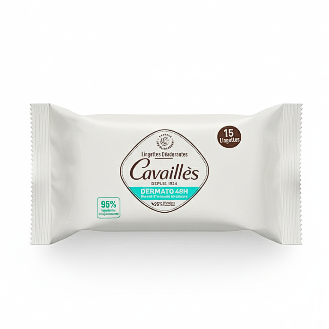 RC-lingettes-deodorant-dermato-48h-15UN Roge Cavailles Lingettes Deodorant dermato 48h 15UN – Image 1