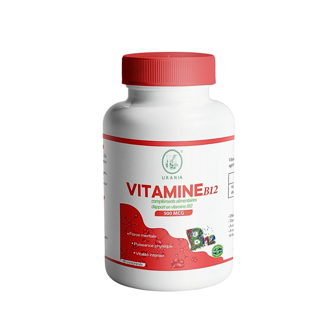 URANIA-Vitamine-B12-60-comprimes URANIA Vitamine B12 60 Comprimes – Image 1