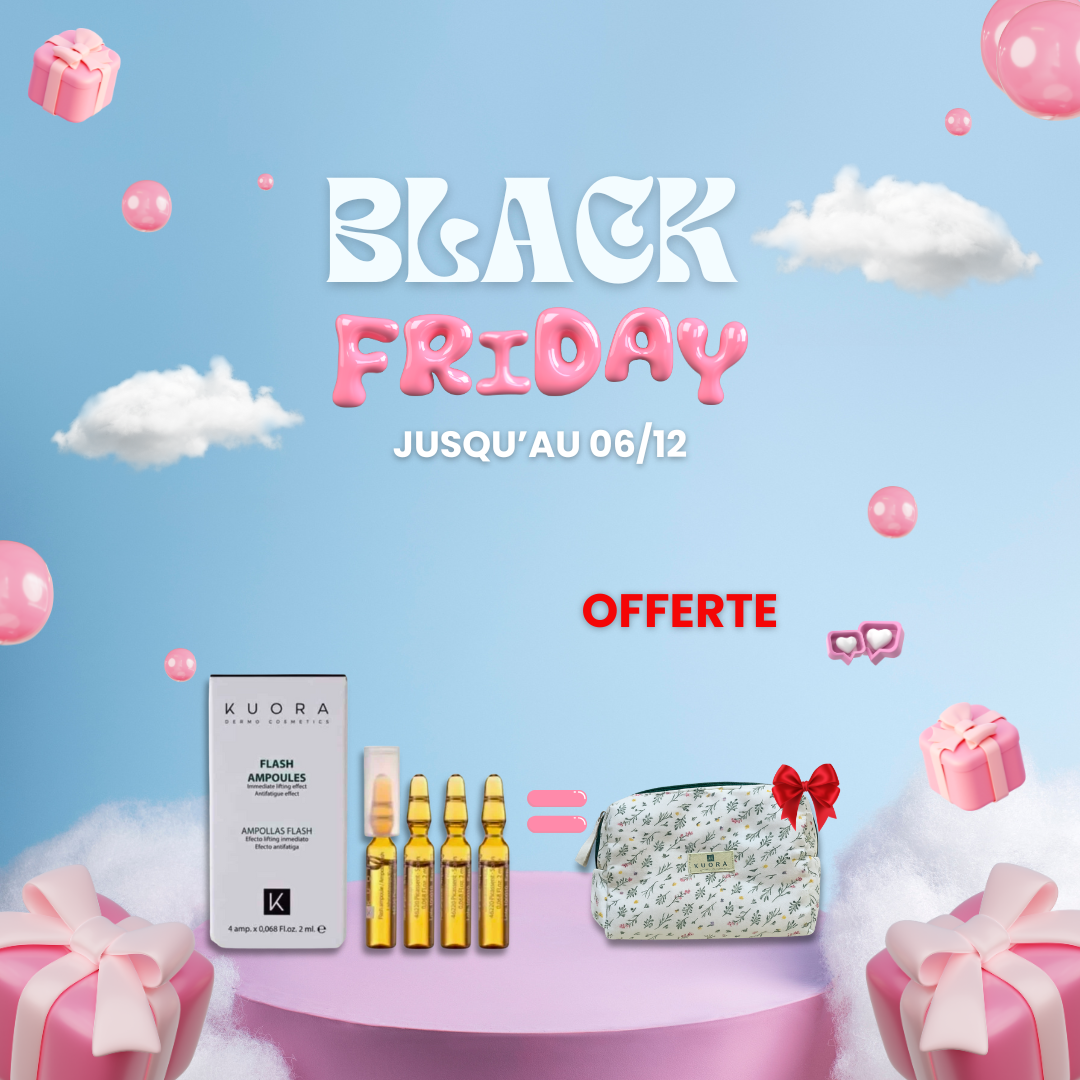 KUORA Flash Ampoules Lifting Immediat 2ml *4= Trousse Offerte KUORA Flash Ampoules Lifting Immediat 2ml *4= Trousse Offerte