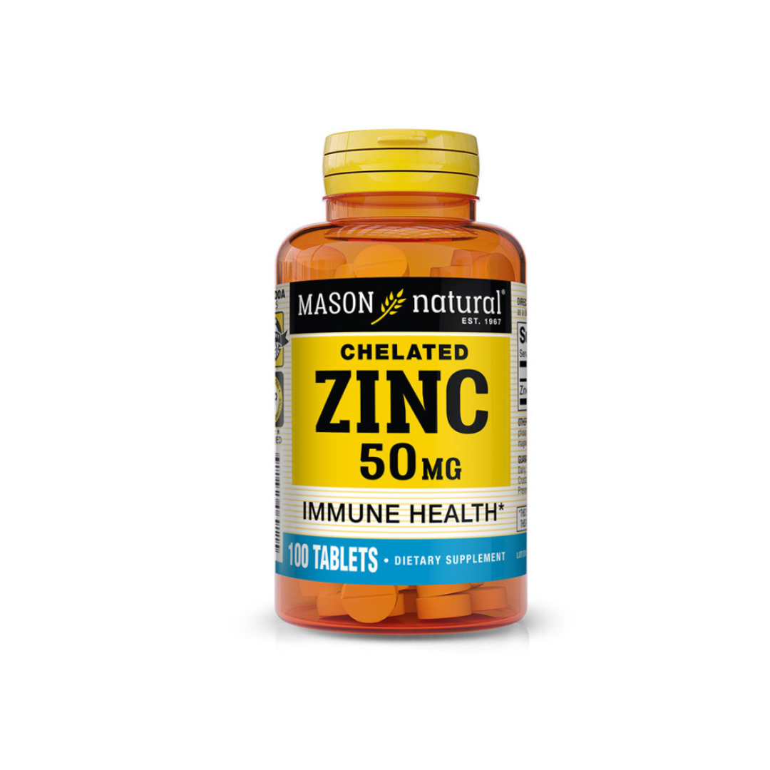 Mason-Natural-Zinc-50mg-100-Tablets- Mason Natural B-12 1000mg 100 tablets 966-100 – Image 1