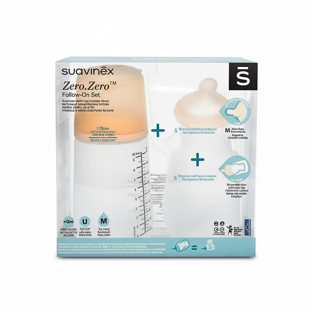 Suavinex-Bib-Anti-coliquerechange-TetineRechange-Poche-270ml Suavinex Biberon Anti-Colique+Rechange Tetine+Rechange Poche 270ml – Image 1