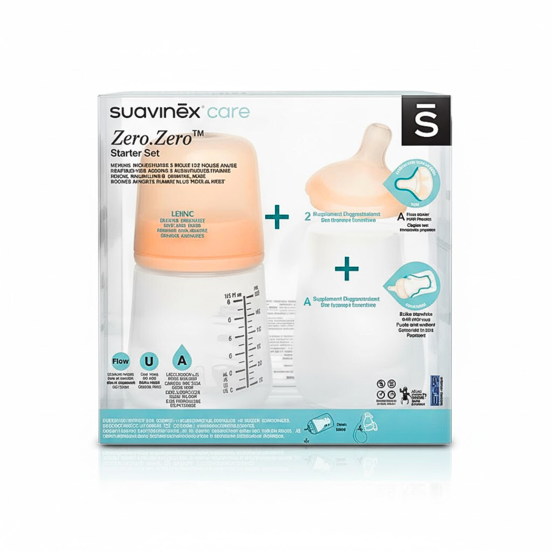 Suavinex-Bib-Anti-coliquerechange-tetinerechange-poche-180ml Suavinex Biberon Anti-Colique+Rechange Tetine+Rechange Poche 180ml – Image 1