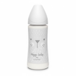 Suavinex Biberon Avec Tetine Ronde Debit Rapide +4m 360ml GY L2