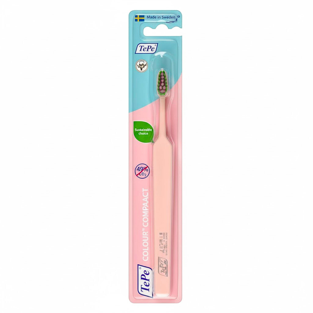 Tepe-Bad-Colour-Compact-Rose-Clair-Extra-Soft Tepe Brosse A Dents Colour Compact Rose Clair Extra Soft – Image 1