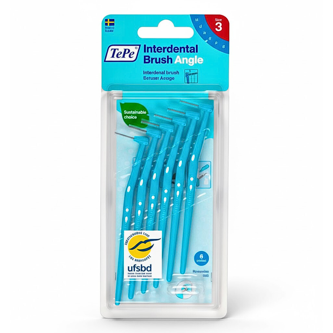 Tepe-Idb-Angle-Bleu-0.6mm-Taille-3-6pcs Tepe Interdental Brush Angle Bleu 0.6mm Taille 3 -6 Pieces – Image 1
