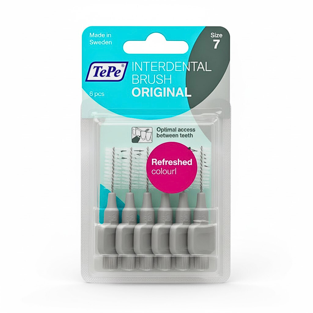 Tepe-Idb-Original-Gris-1.3mm-Taille-7-6pcs Tepe Interdental Brush Original Gris 1.3mm Taille 7-6Pieces – Image 1