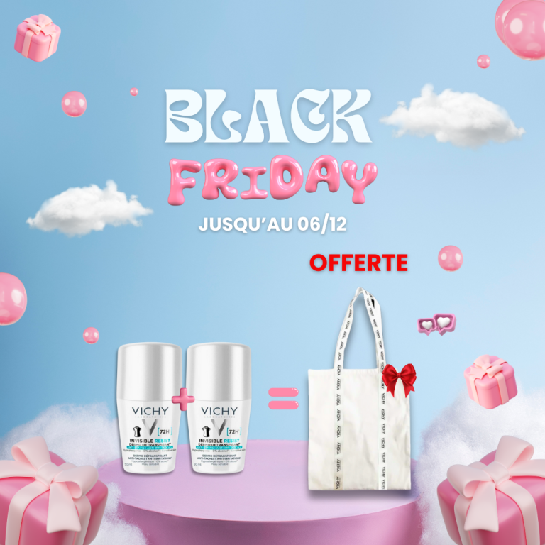 VICHY DÉODORANT DERMO-DÉTRANSPIRANT INVISIBLE PROTECT 72H ANTI-TACHES ANTI-IRRITATIONS 2 Achetés = 1 TOTE BAG OFFERT