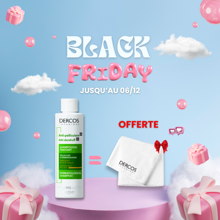 Vichy Dercos Shampoing Traitant Anti-Pelliculaire Cheveux Secs 200ml = Serviette Offerte