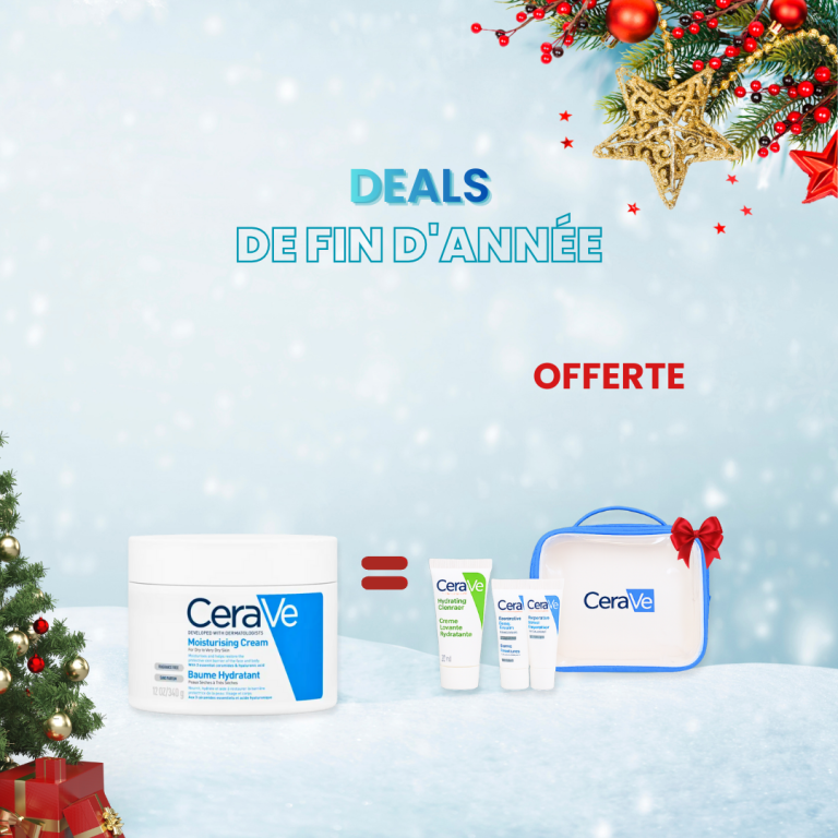 CeraVe Baume Hydratant Nourrissant Peau Sèche à Très Sèche 454g = Trousse + Crème Lavante 20ml + 2 Baume Hydratant 5ML