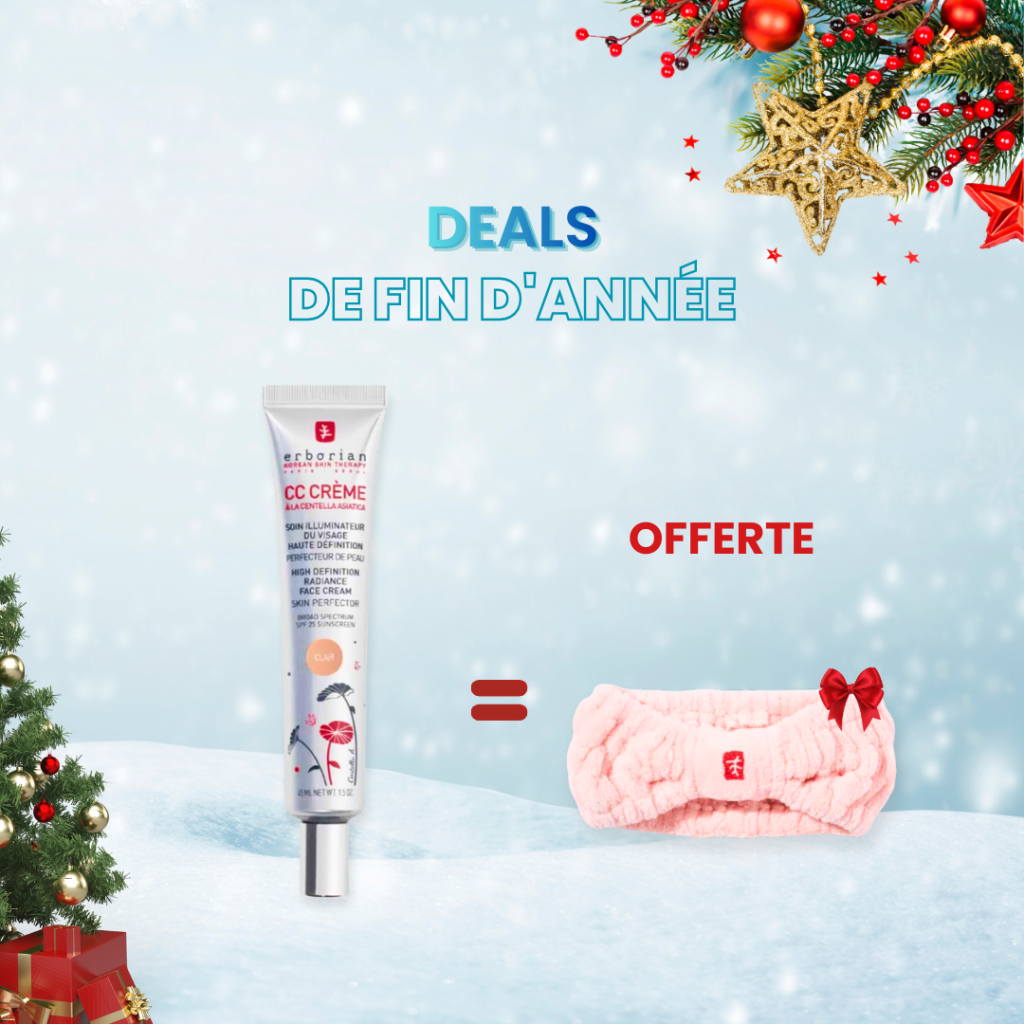 ERBORIAN – CC Crème Clair SPF 25 45ml = Bandeau Offert