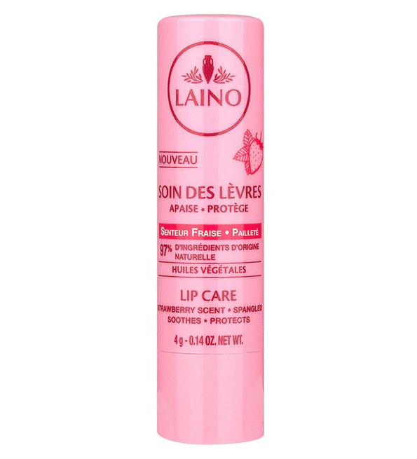 laino-frais Laino Soin Des Lèvres Pailleté Senteur Fraise – 4 G – Image 1