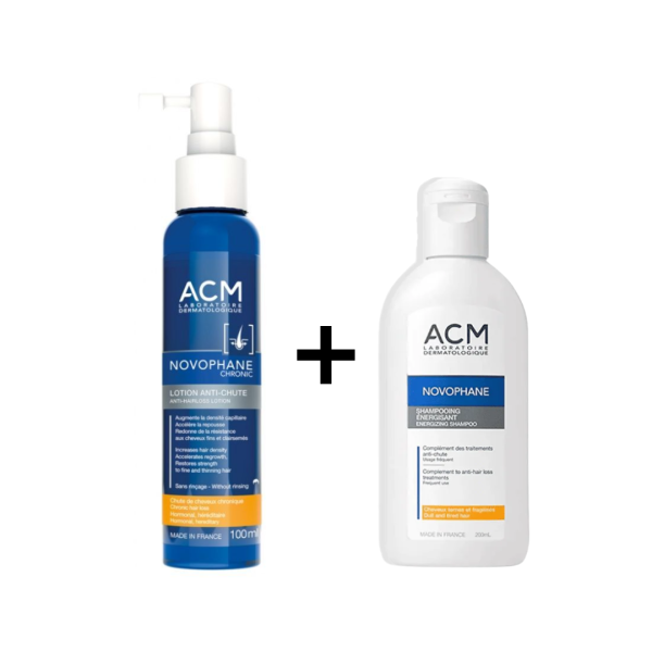 Acm Novophane Lotion anti-chute - 100 ml + Shampooing Energisant 200ml Offert