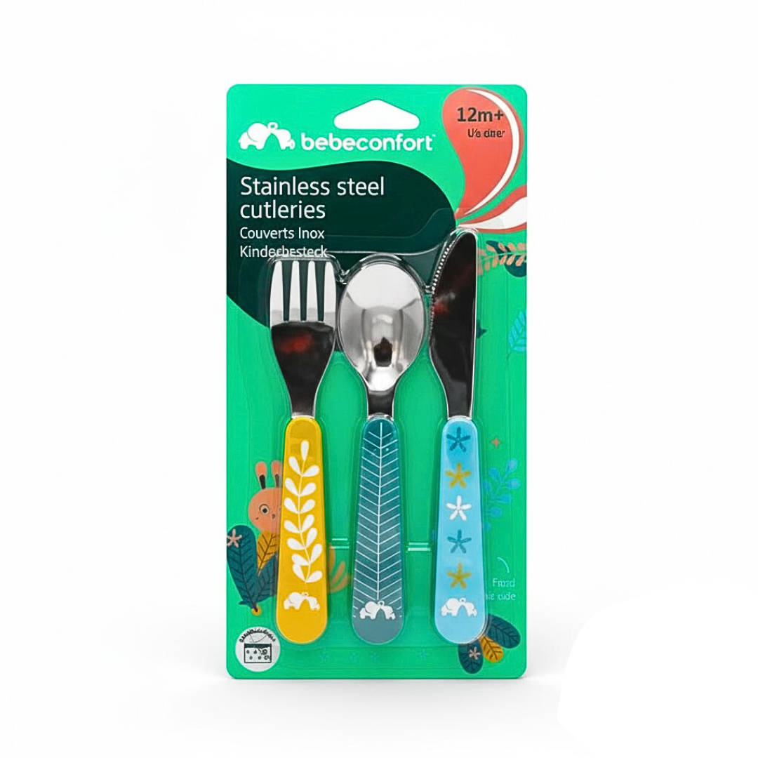 Bebe-Confort-Couverts-Metal-Little-Buddies BeBe Confort Couverts Metal Little Buddies – Image 1