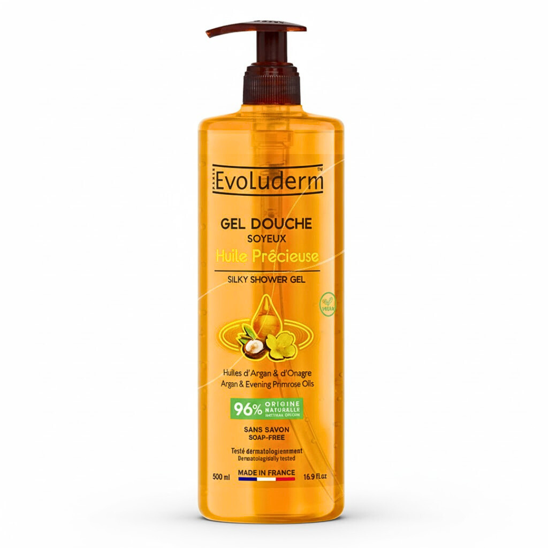 Evoluderm-Gel-Douche-Huile-Precieuse-500ml Evoluderm Gel Douche Huile Precieuse 500ml – Image 1