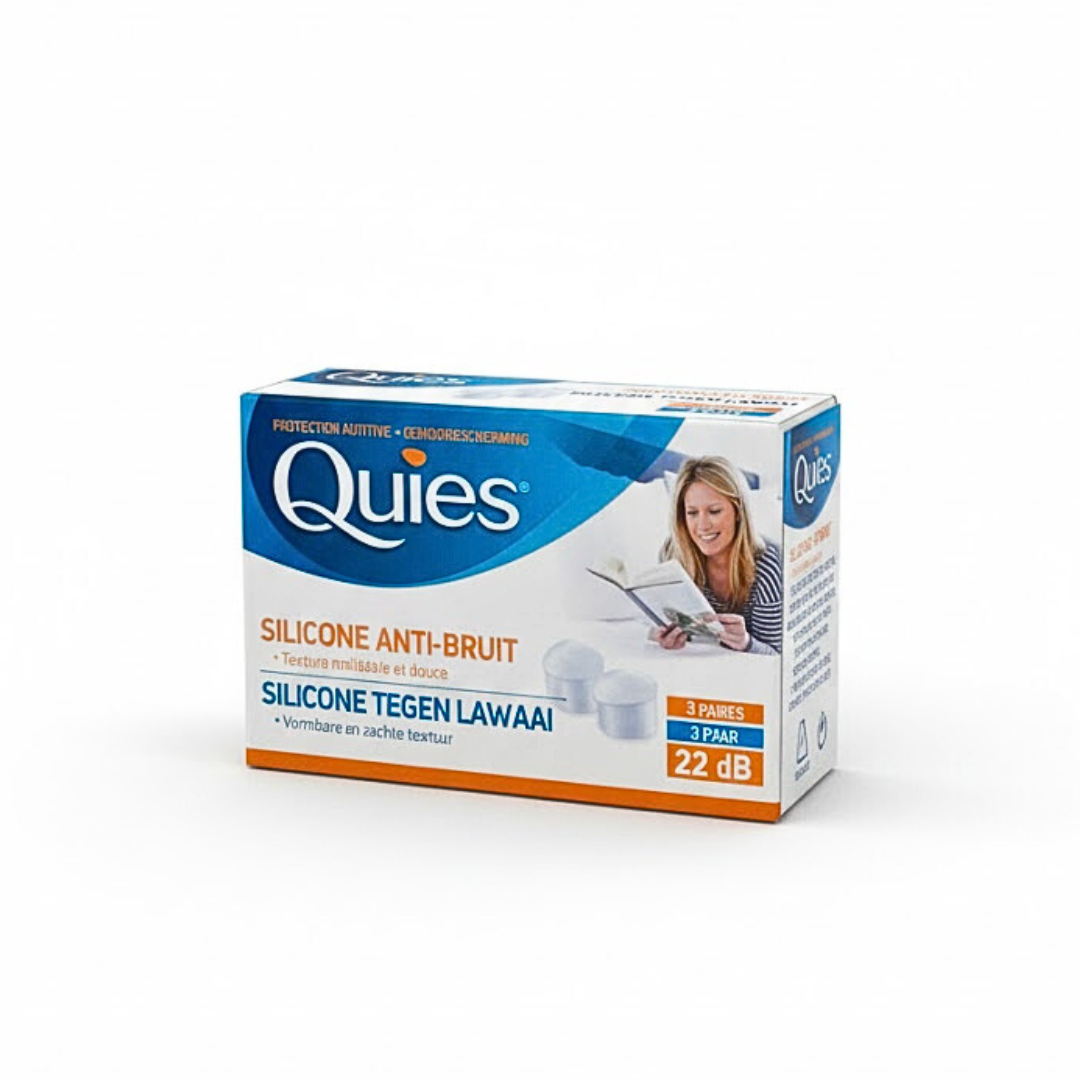 Quies-Silicon-Anti-Bruit-3-paires Quies Silicon Anti-Bruit 3 Paires – Image 1