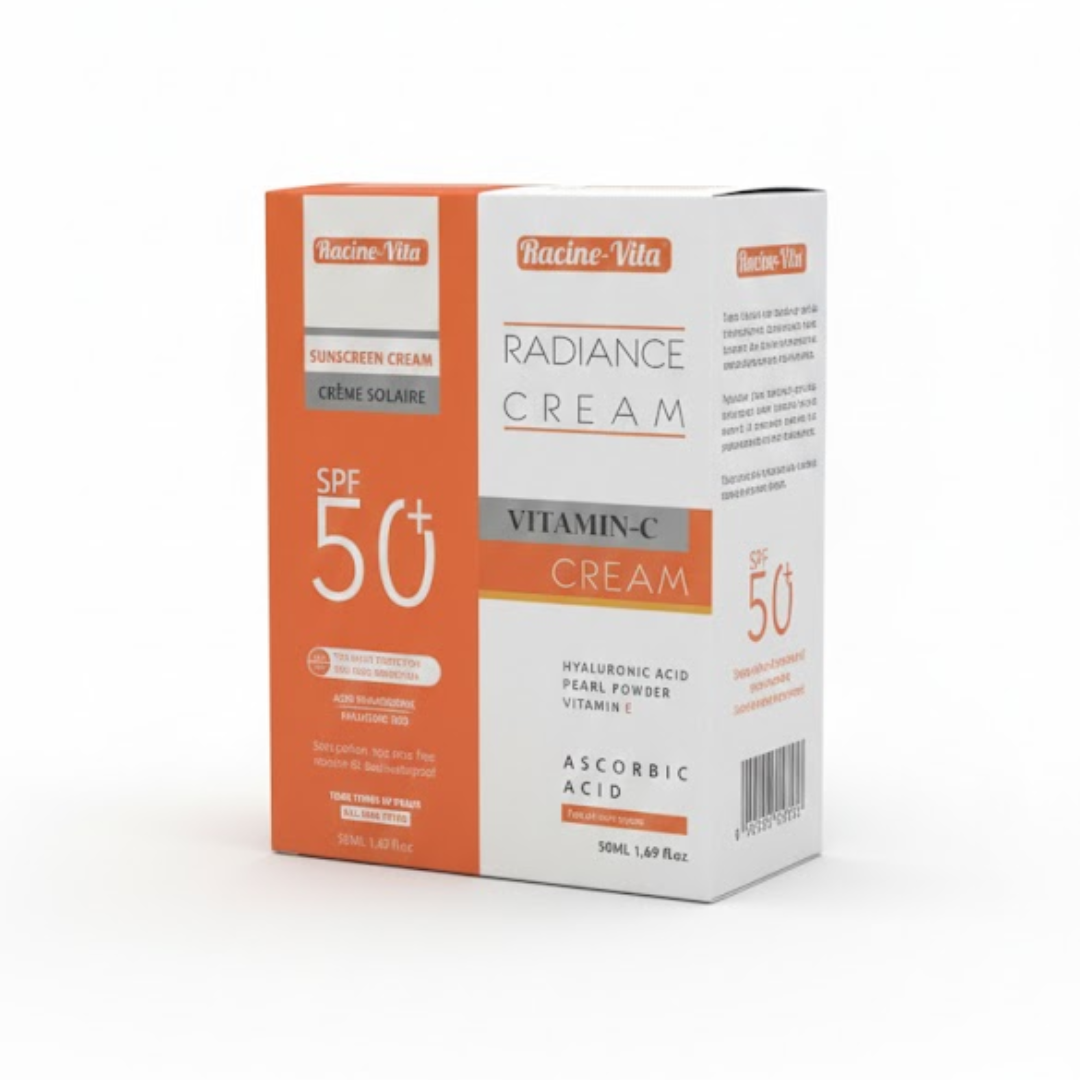 Racine-Vita-Duo-Pack-Eclat-Ecran-Invisible-50ml-Creme-Eclat-Vit-C Racine Vita Duo Pack Eclat - Ecran Invisible 50ml+ Creme Eclat Vit C – Image 1