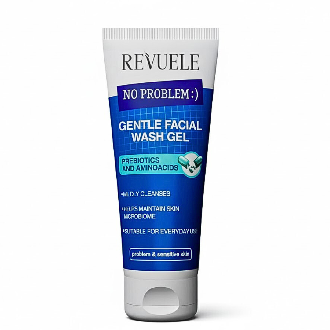Revuele-No-Problem-Gentle-Facial-Wash-Gel-PrebioticsAminoacids-200ml Revuele No Problem Gentle Facial Wash Gel Prebiotics & Aminoacids 200ml – Image 1
