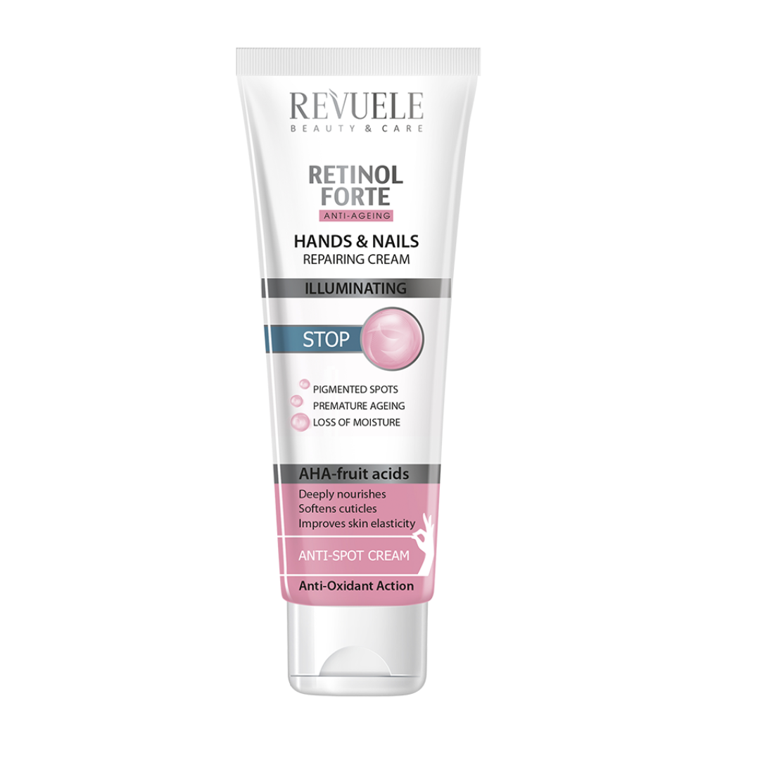 Revuele-Retinol-Forte-Hands-Nails-Repairing-Cream-100ml Revuele Retinol Forte Hands & Nails Repairing Cream 100ml – Image 1