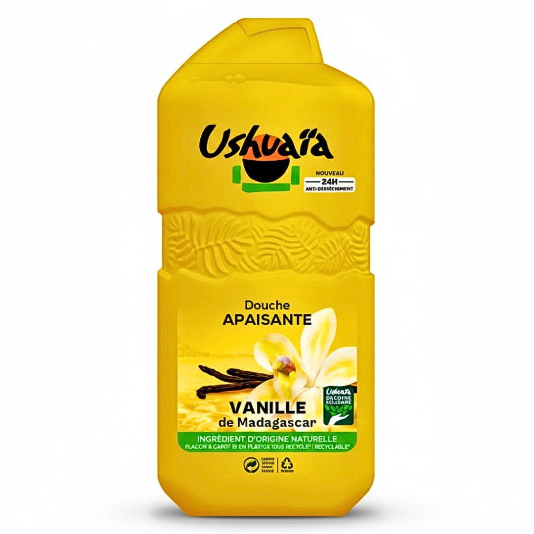 USH-Douche-Apaisante-Vanille-280ml Ushuaia Douche Apaisante Vanille 280ml – Image 1