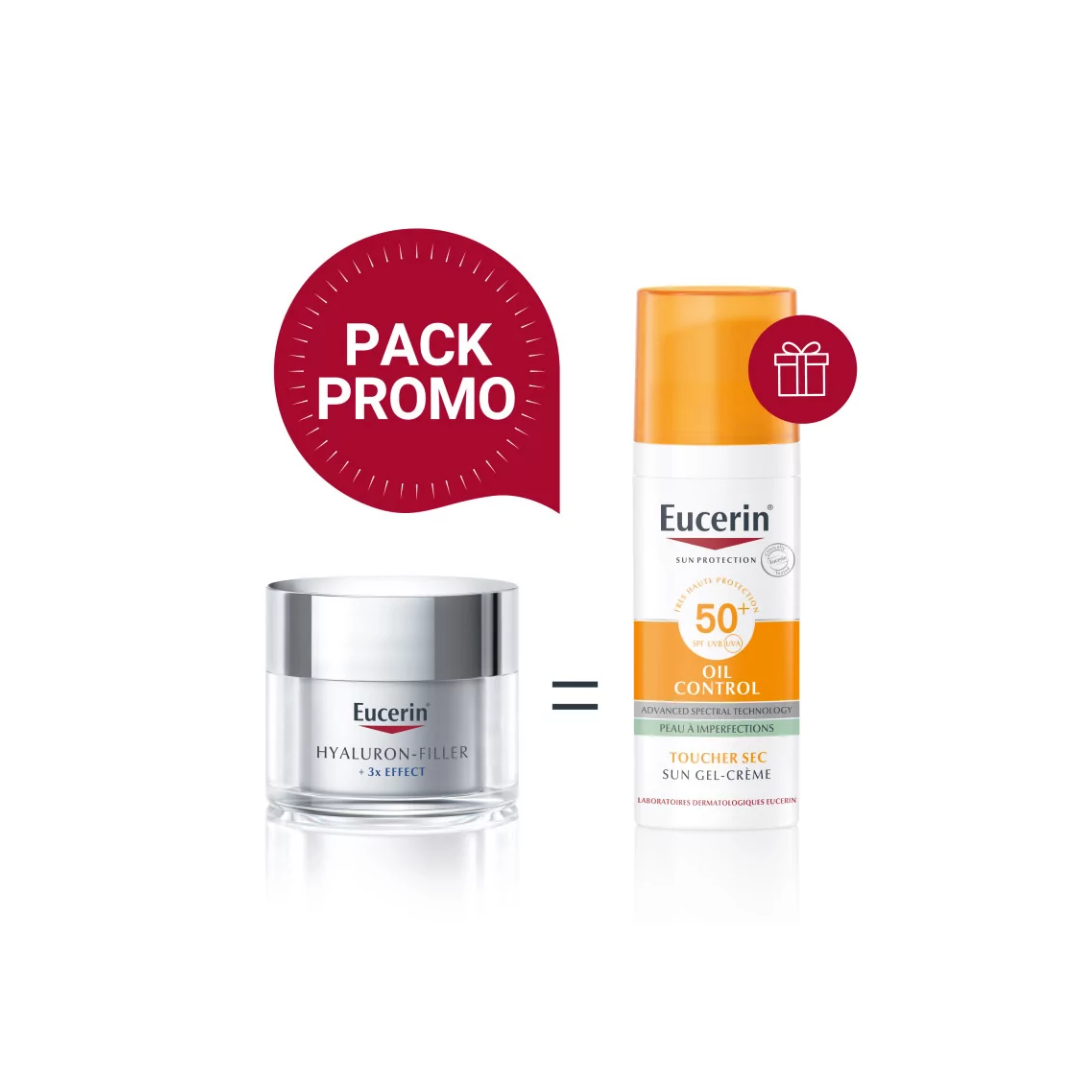 Eucerin-duo-pack-Hyaluron-filler-jour-50mlEcran-Huile-controle-50ml Eucerin Hyaluron-Filler Jour 50ml + Ecran Huile Controle 50ml – Image 1