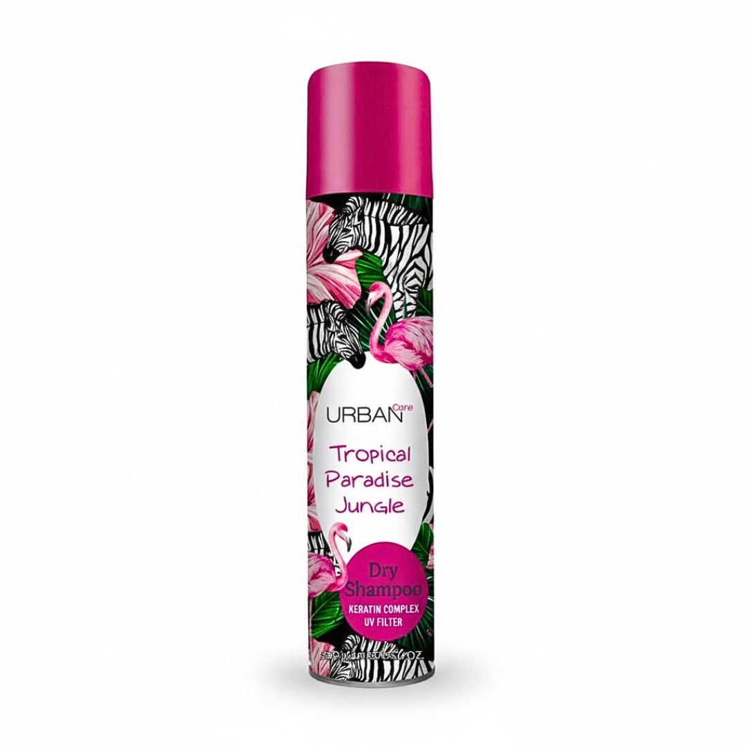 Urban-Dry-Shampoo-Tropical-Paradise-Jungle-200ml Urban Care Dry Shampoing Tropical Paradise Jungle 200ml – Image 1
