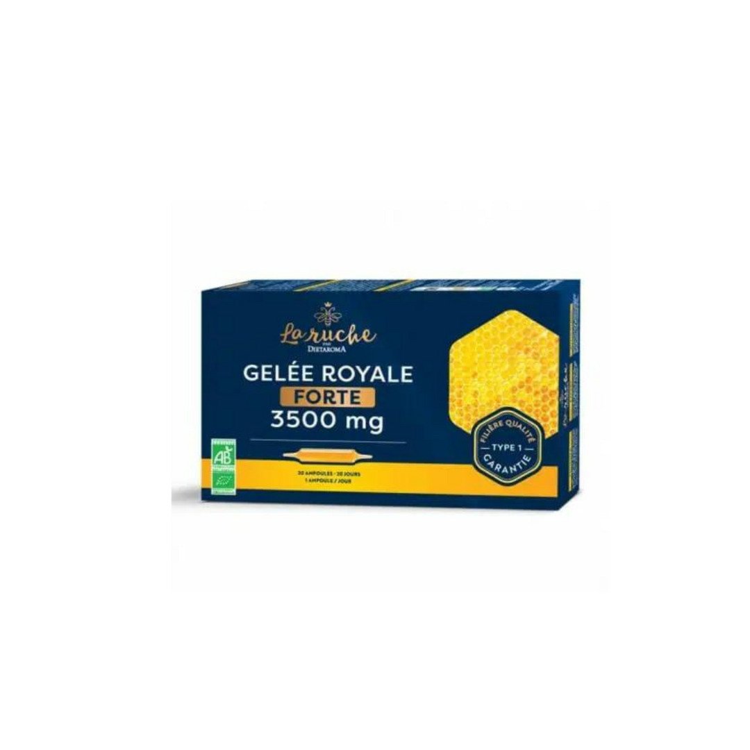 Dietaroma-La-ruche-gelee-royale-Forte-3500mg-20Amp15ml Dietaroma La Ruche Gelee Royale Forte 3500mg 20Amp*15ml – Image 1