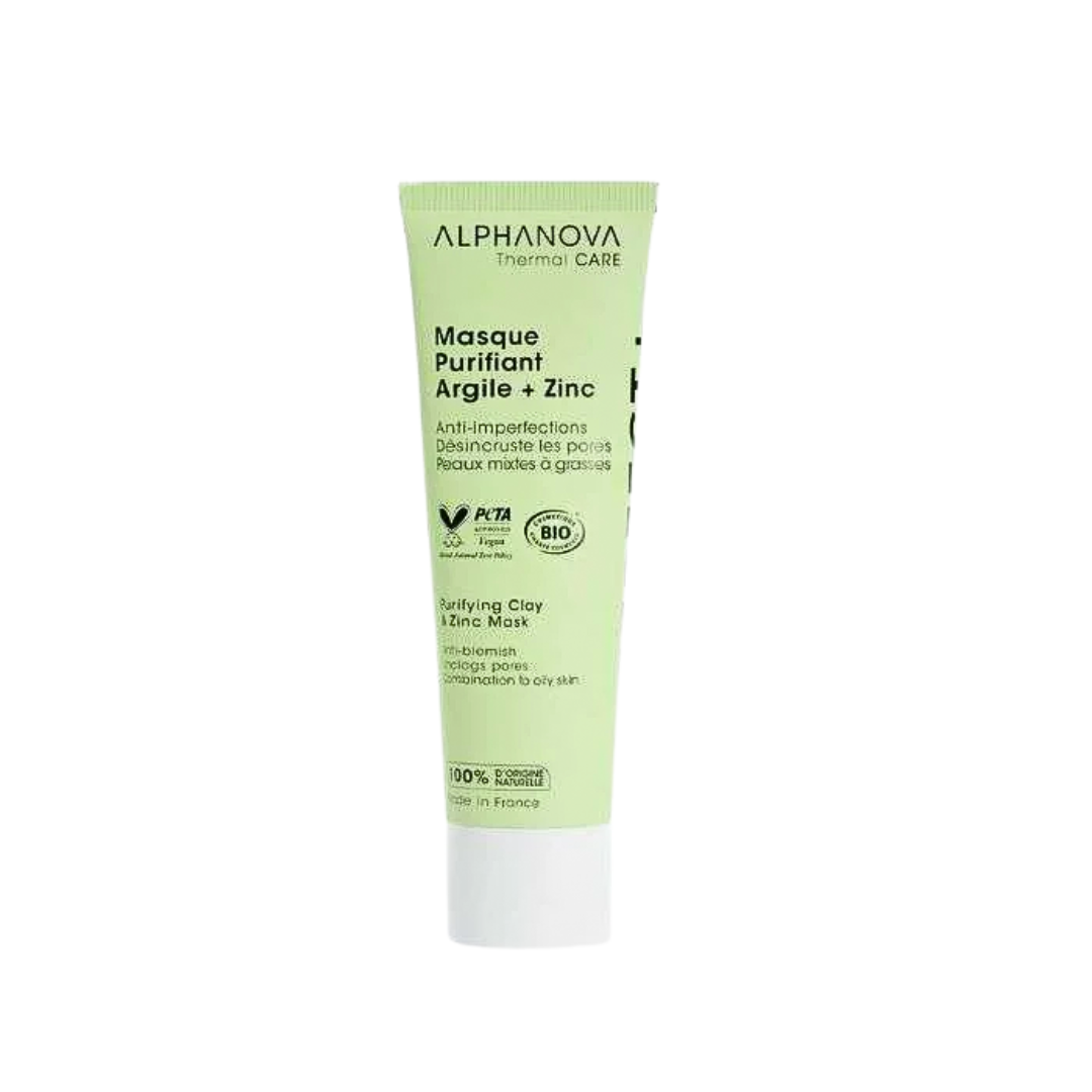 Alphanova-Masque-Purifiant-ArgileZinc-50ml Alphanova Masque Purifiant Argile+Zinc 50ml – Image 1