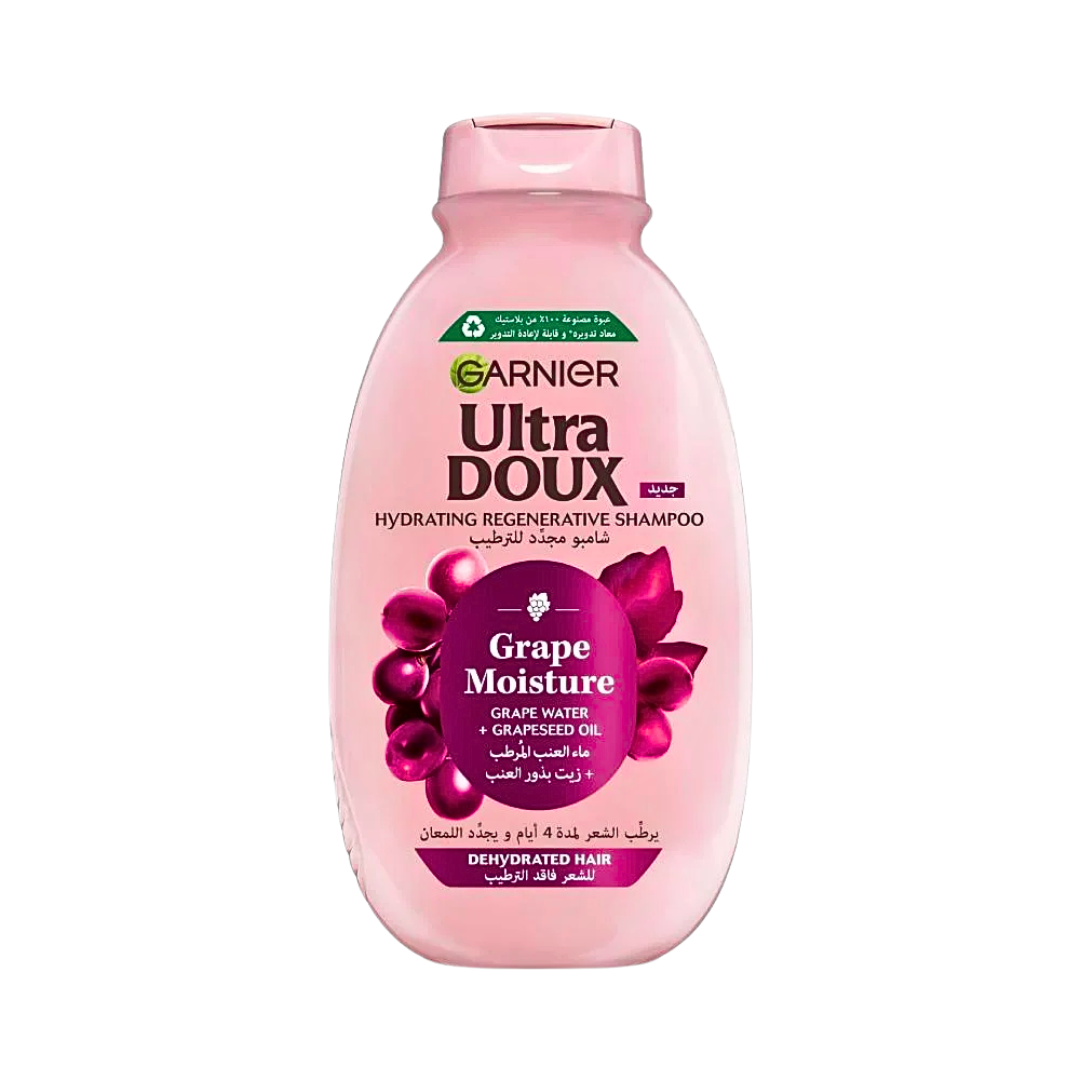 Garnier-Ultra-Doux-Grape-Moisture-Shampoing-600ml Garnier Ultra Doux Grape Moisture Shampoing 600ml – Image 1