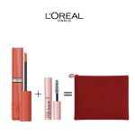 L’oreal Paris  – Coffret Maquillage – Infaillible Laque Résistance 601 Worth It + Mini Mascara Paradise + Pouch Rouge
