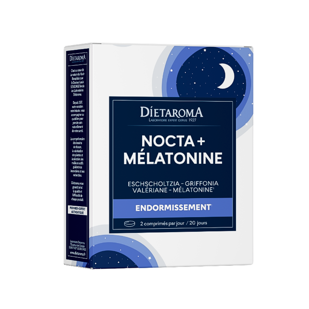 Dietaroma-NoctaMelatonine-Maxi Dietaroma Nocta+Melatonine Maxi 40 Comprimes – Image 1