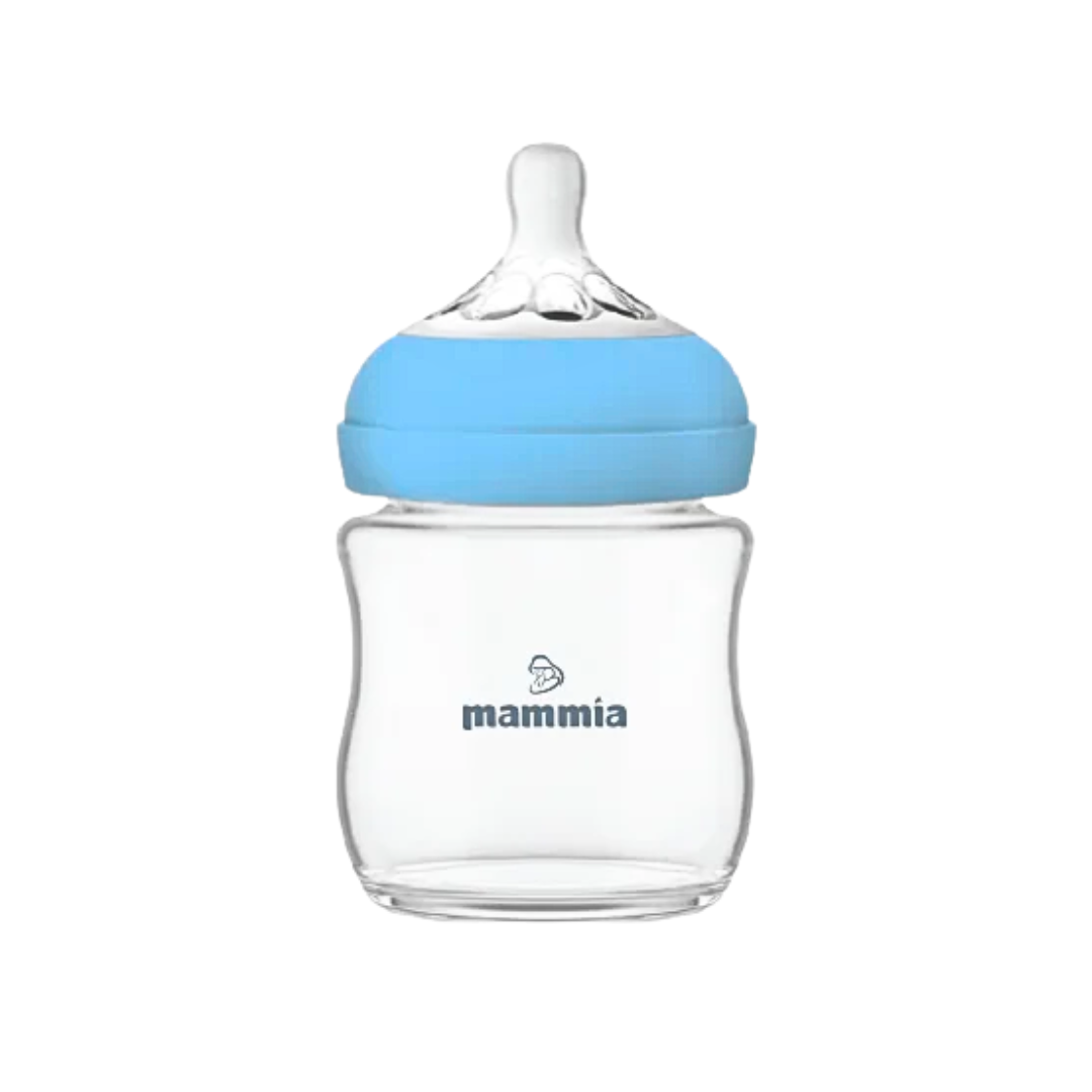 Mammia-Natural-Feeling-120ml-Bleu Mammia Biberon Natural Feeling 120ml Bleu – Image 1