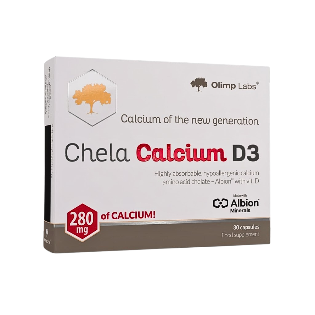 Chela-Calcium-D3-280mg-30cps OLIMP LABS CHELA CALCIUM D3 280 MG DE CALCIUM 30 CAPSULES – Image 1