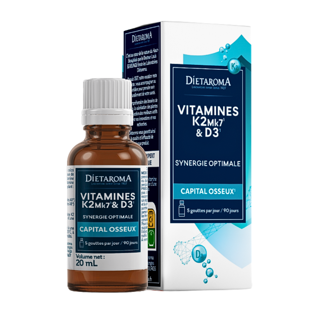 Dietaroma-Vitamine-K2-Mk7-D3-20ml Dietaroma Vitamine K2 Mk7 & D3 20ml – Image 1