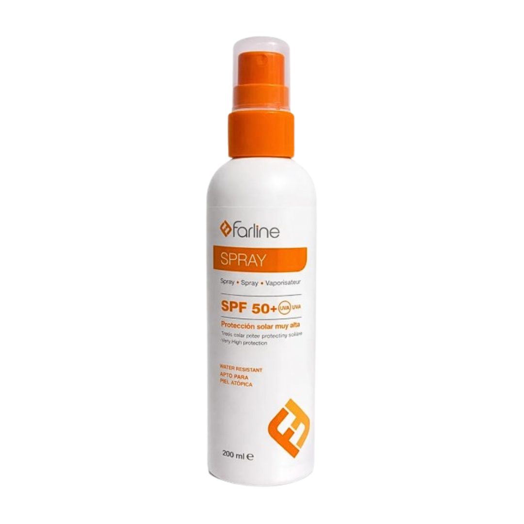 Farline-Ecran-solaire-Spray-spf50-200ml Farline Ecran Solaire Spray Spf50+ 200ml – Image 1