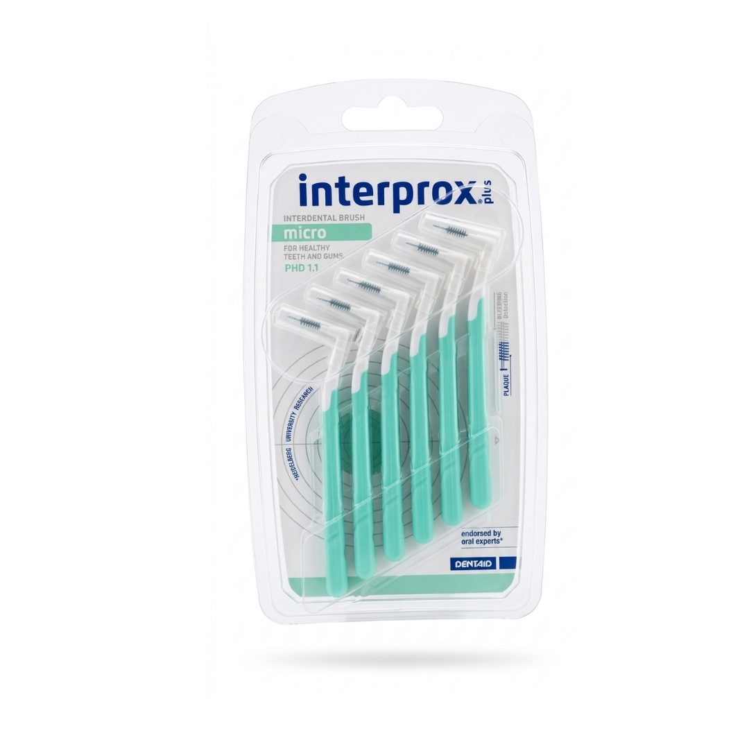 Interprox-Plus-Brossette-Micro-Verte-x-6 Interprox Plus Micro 6 Unites – Image 1