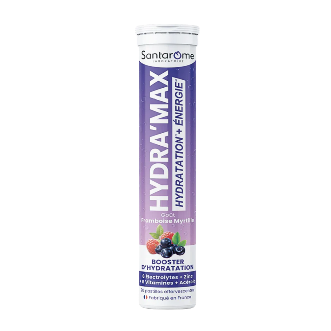 Santarome-Hydramax-Framboise-Myrtillle-20-pastilles Santarome Hydramax Framboise Myrtillle 20 Pastilles – Image 1